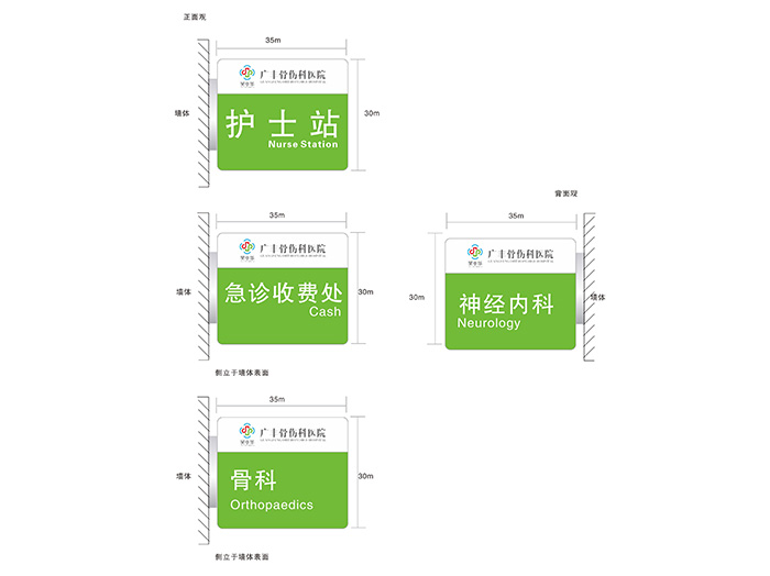 医院VI导向设计_医博传人